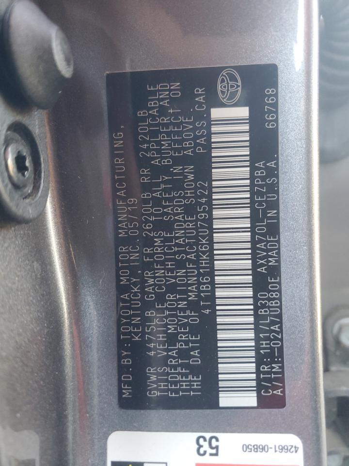 2019 TOYOTA CAMRY