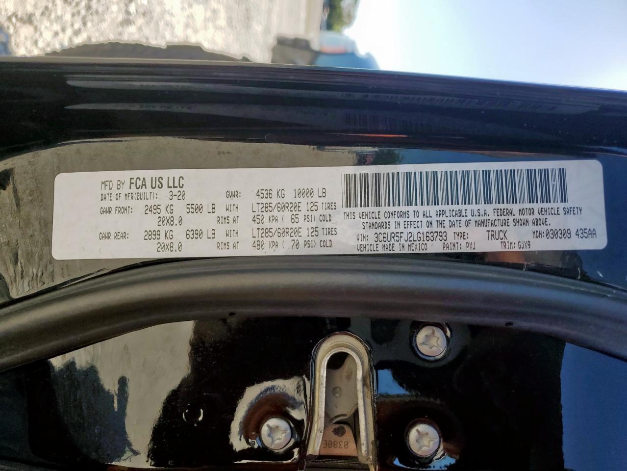 2020 RAM 2500