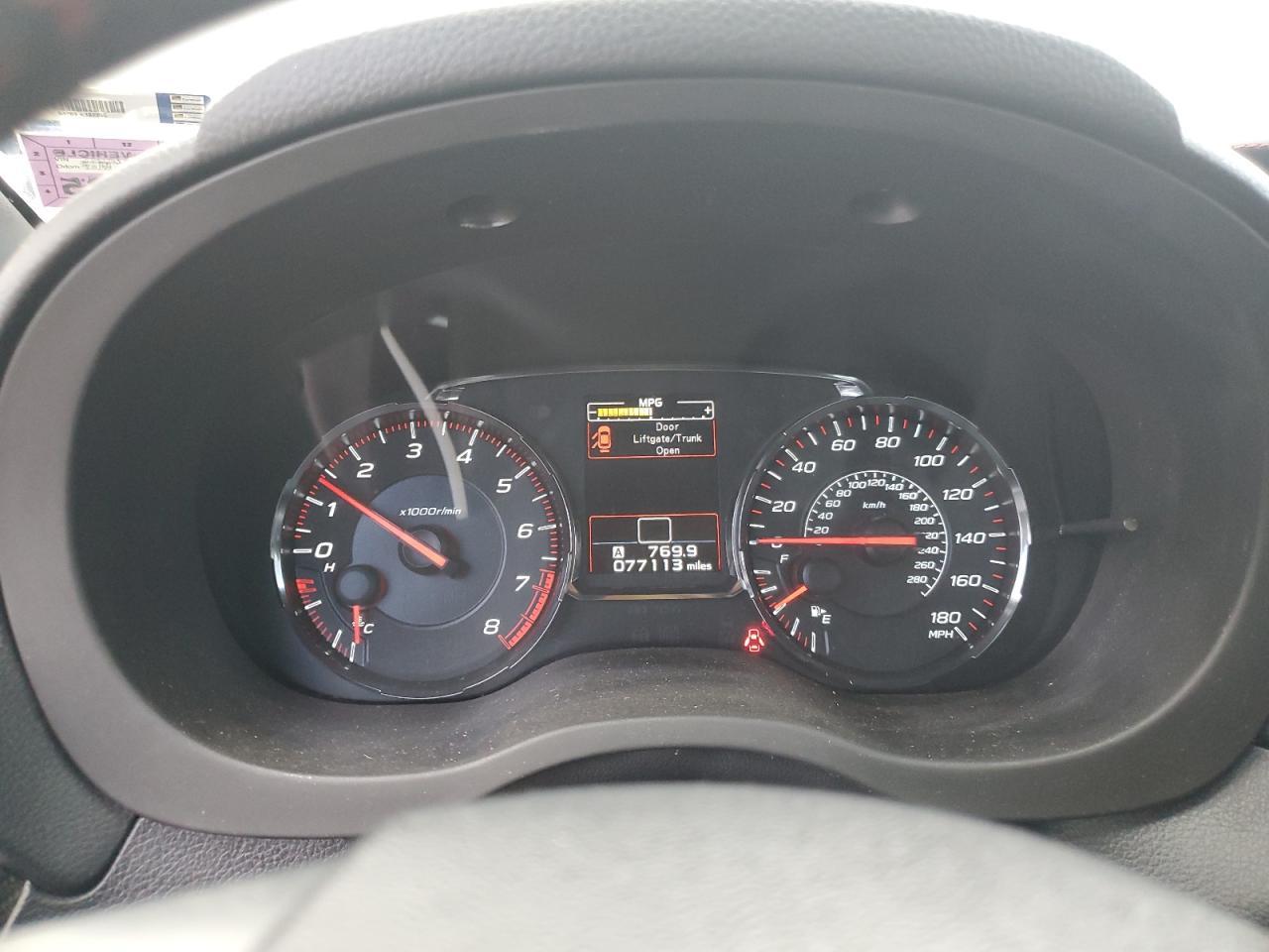 2018 SUBARU WRX