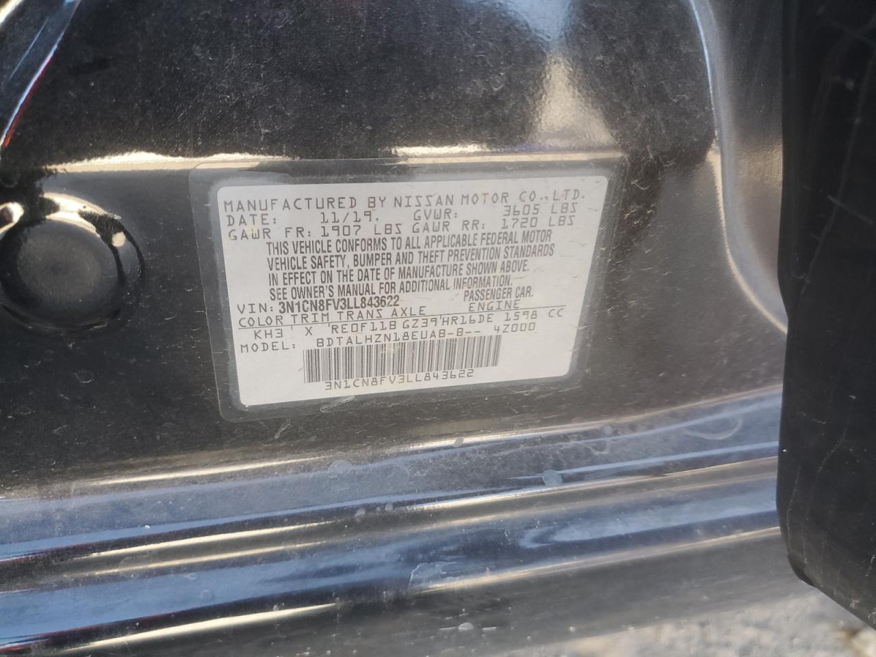 2020 NISSAN VERSA