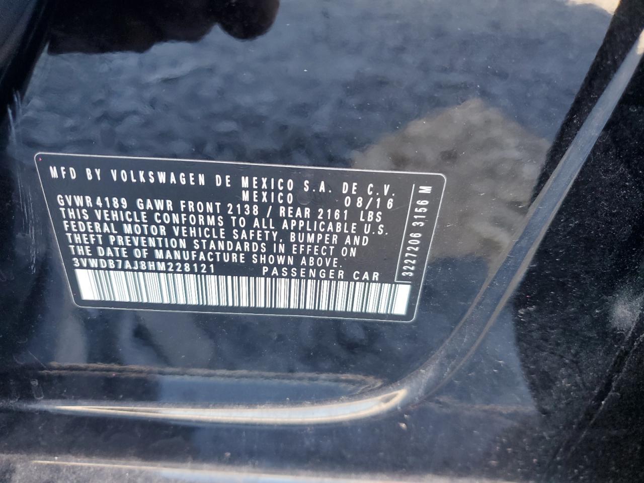 2017 VOLKSWAGEN JETTA