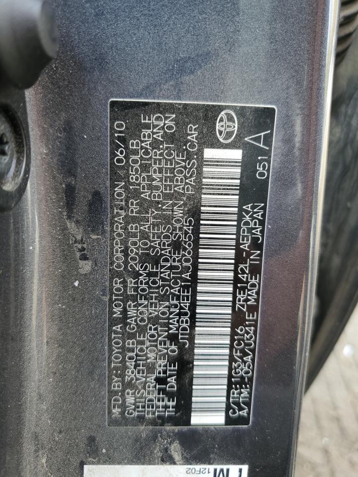 2010 TOYOTA COROLLA