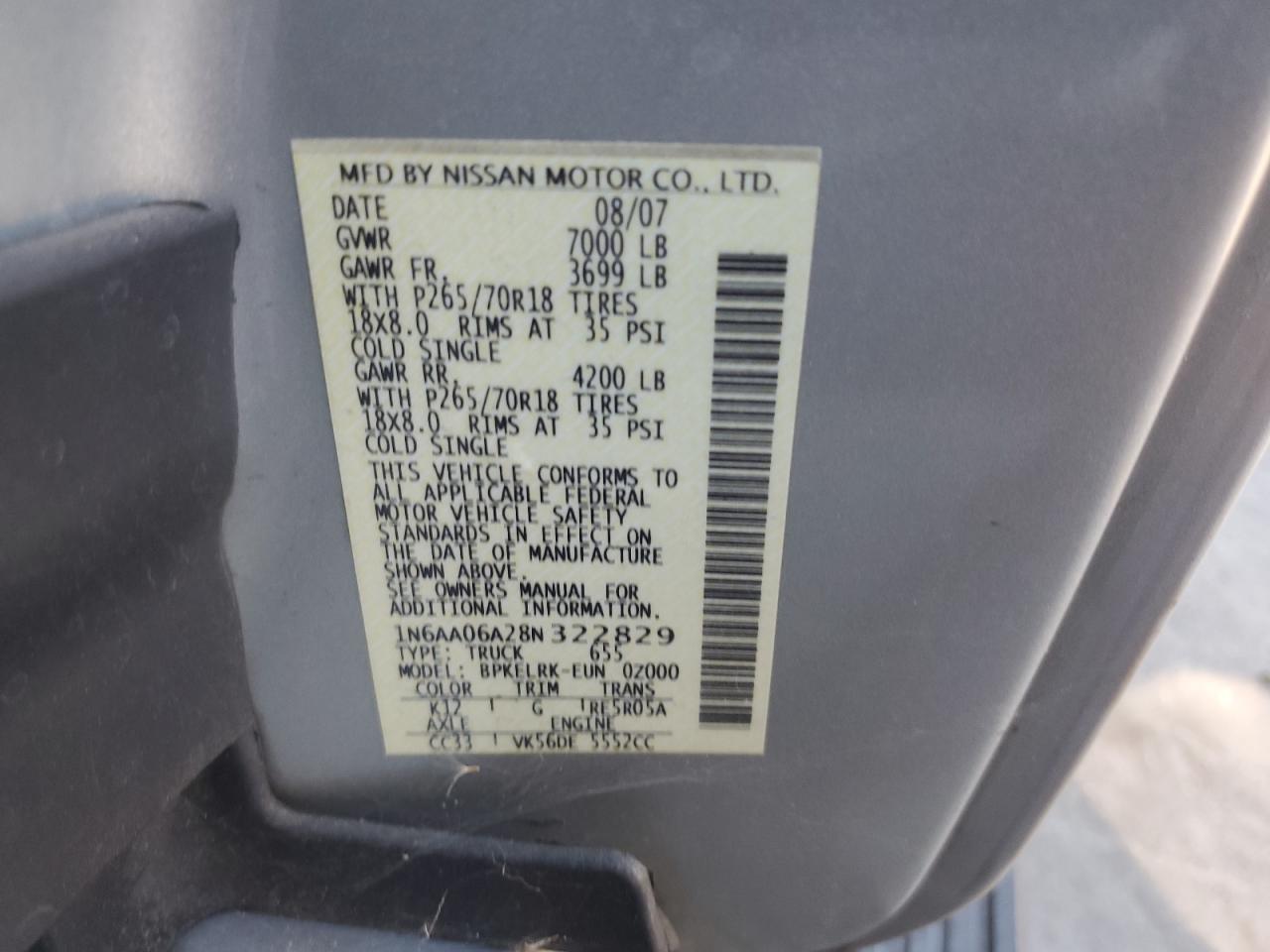 2008 NISSAN Titan