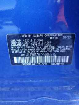 2023 SUBARU WRX