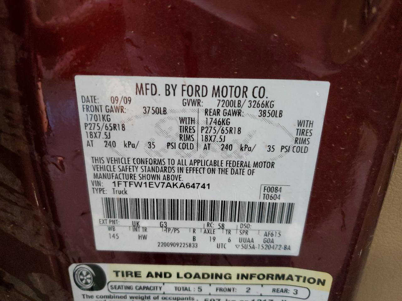2010 FORD F-150