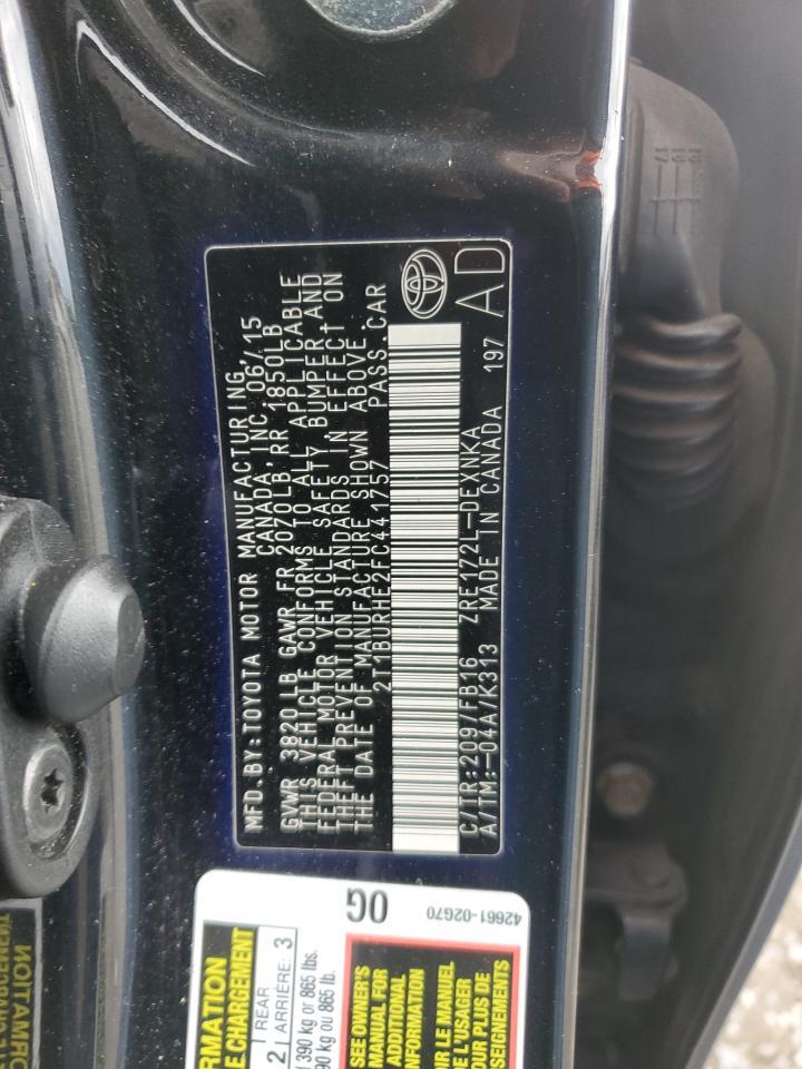 2015 TOYOTA COROLLA
