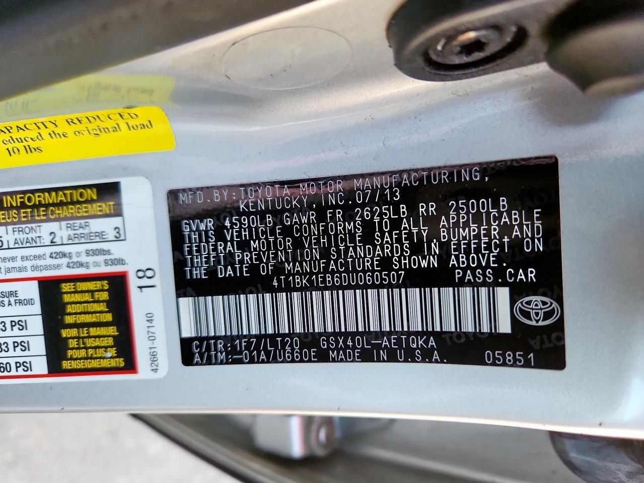 2013 TOYOTA Avalon