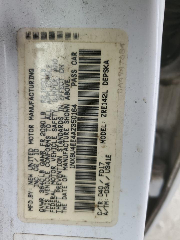 2010 TOYOTA COROLLA