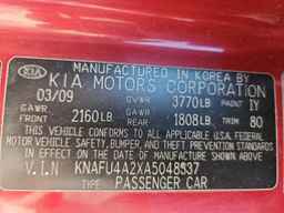 2010 KIA FORTE