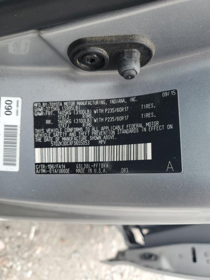 2015 TOYOTA SIENNA