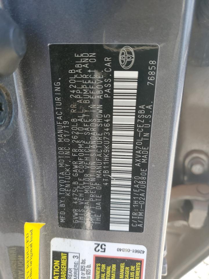 2019 TOYOTA CAMRY