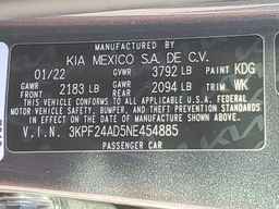 2022 KIA FORTE