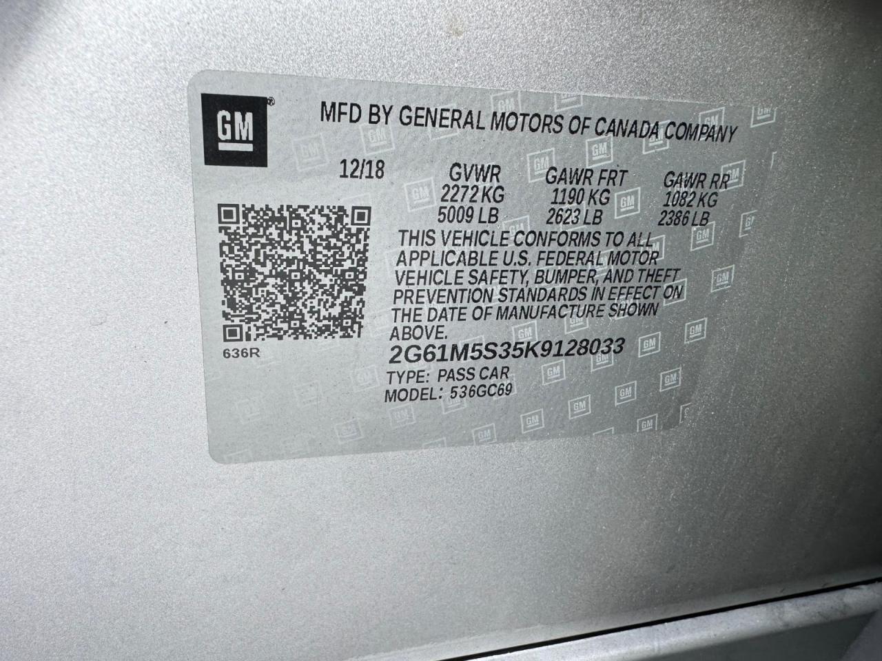 2019 CADILLAC XTS