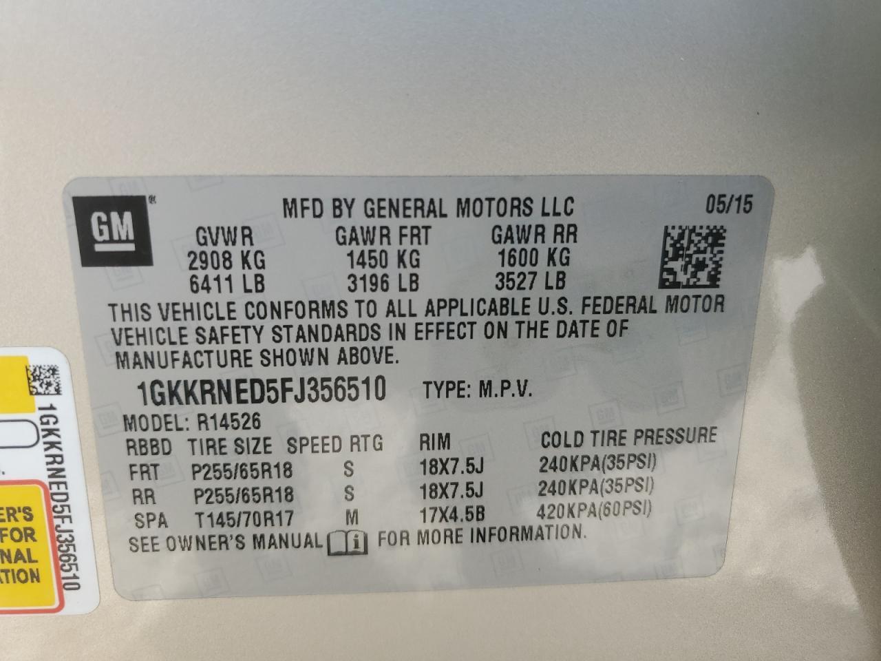 2015 GMC ACADIA