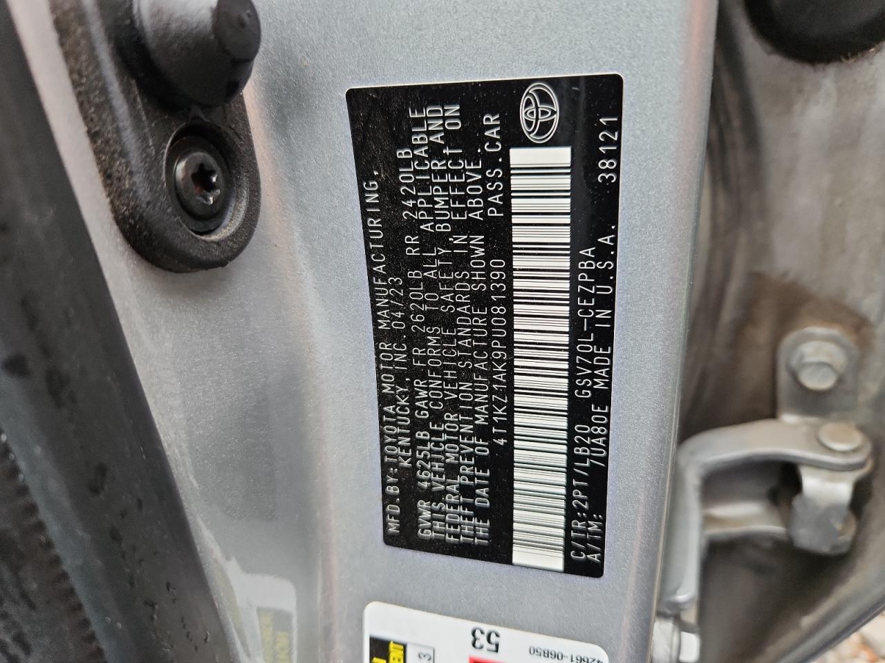 2023 TOYOTA CAMRY