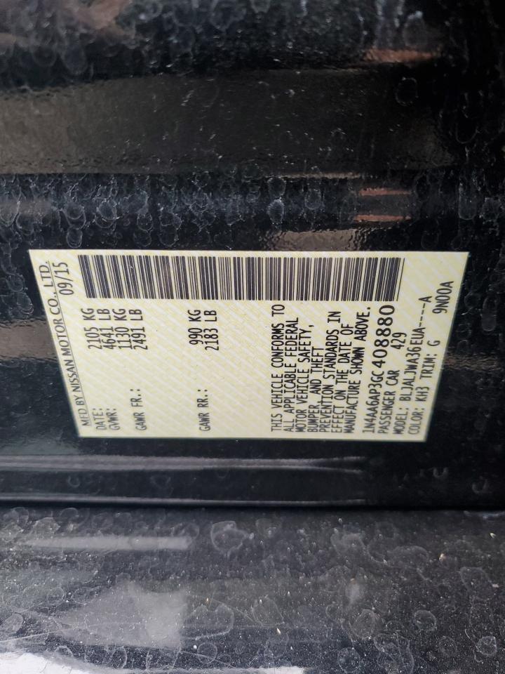 2016 NISSAN Maxima