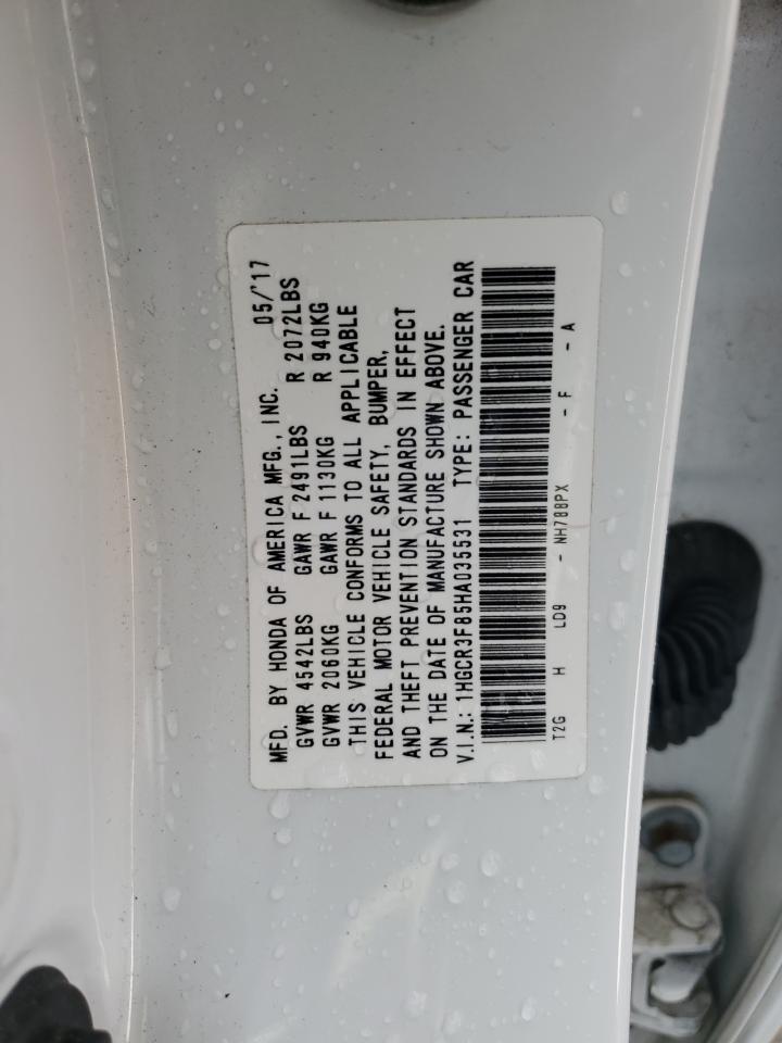 2017 HONDA ACCORD