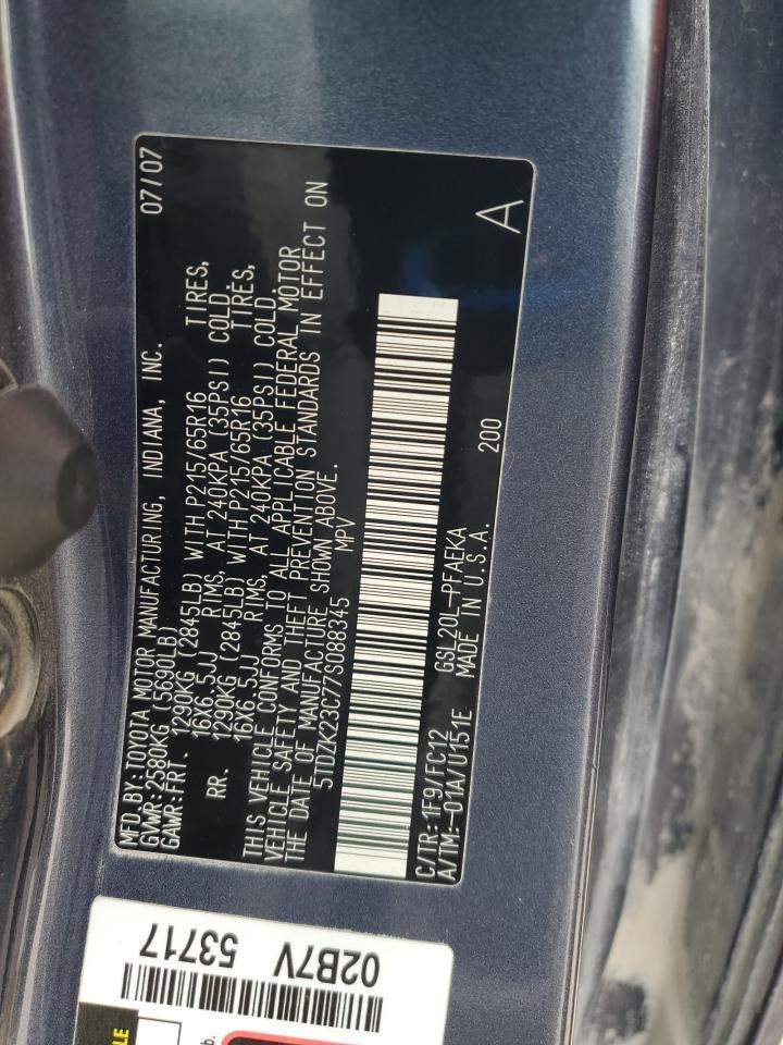 2007 TOYOTA SIENNA