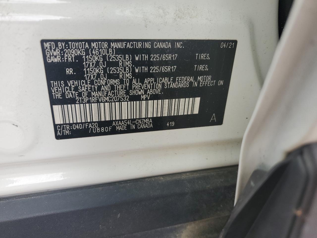 2021 TOYOTA RAV4