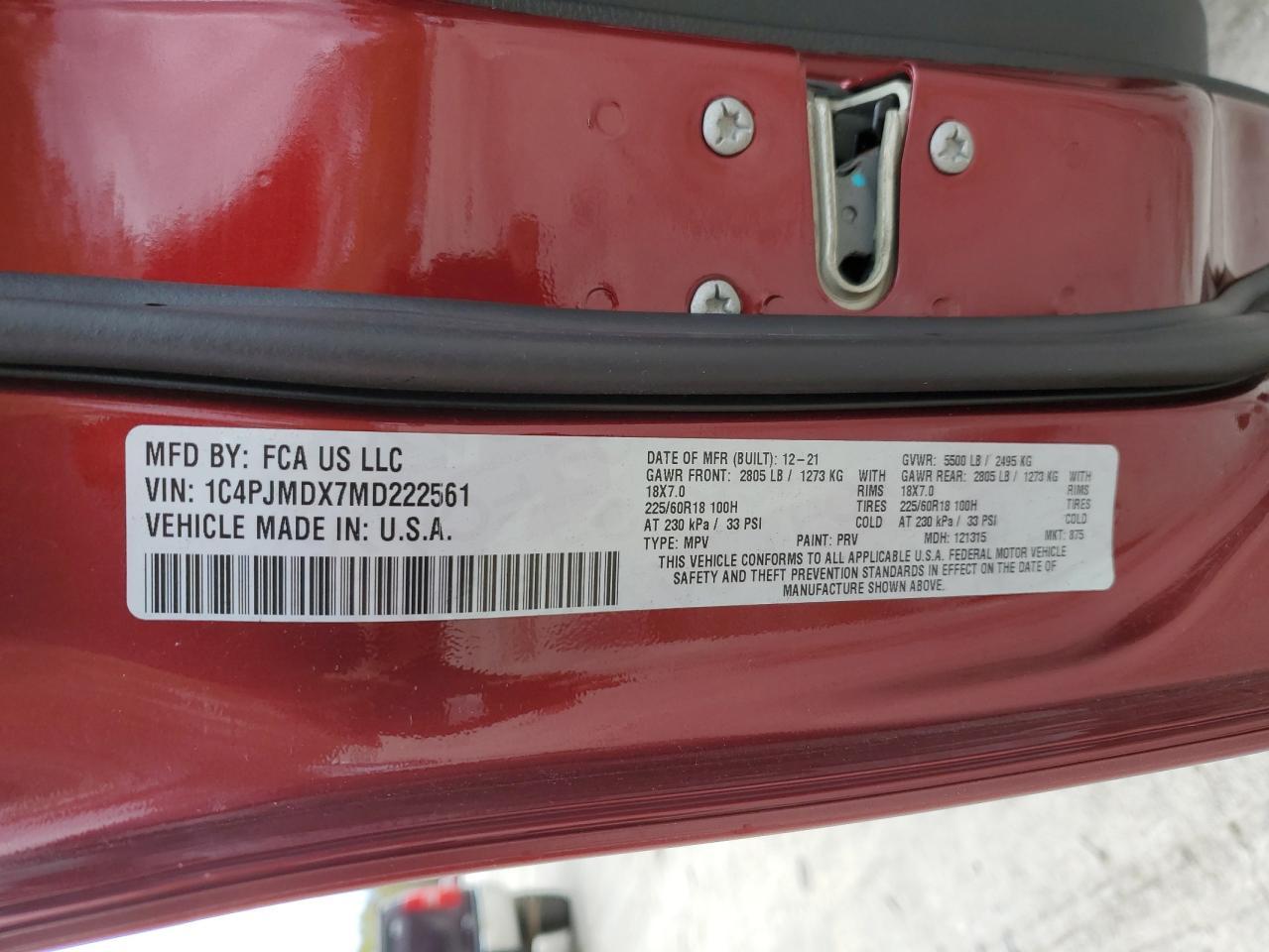 2021 JEEP CHEROKEE