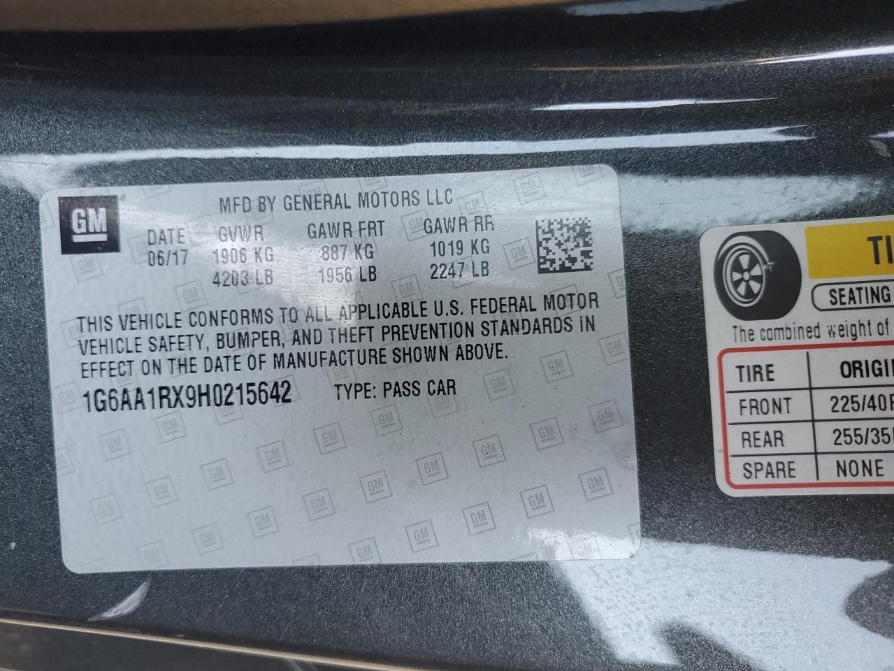 2017 CADILLAC ATS