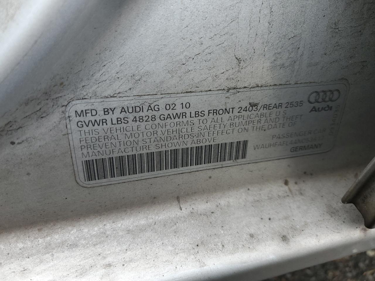 2010 AUDI A4