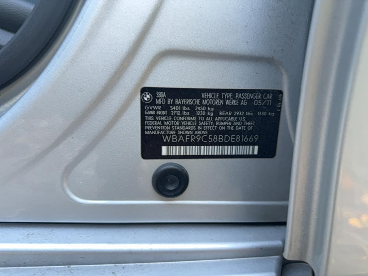 2011 BMW 5 series