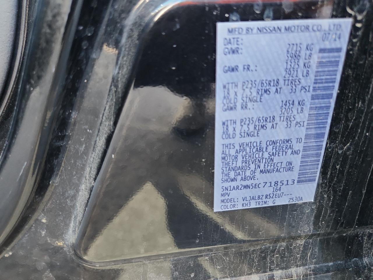 2014 NISSAN PATHFINDER
