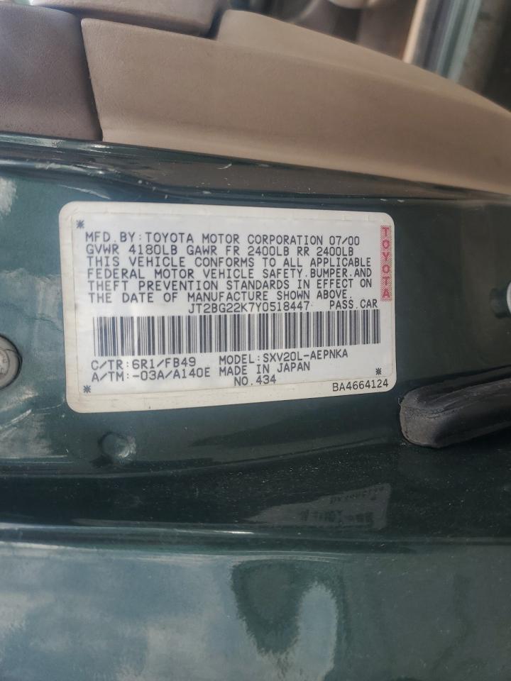 2000 TOYOTA CAMRY