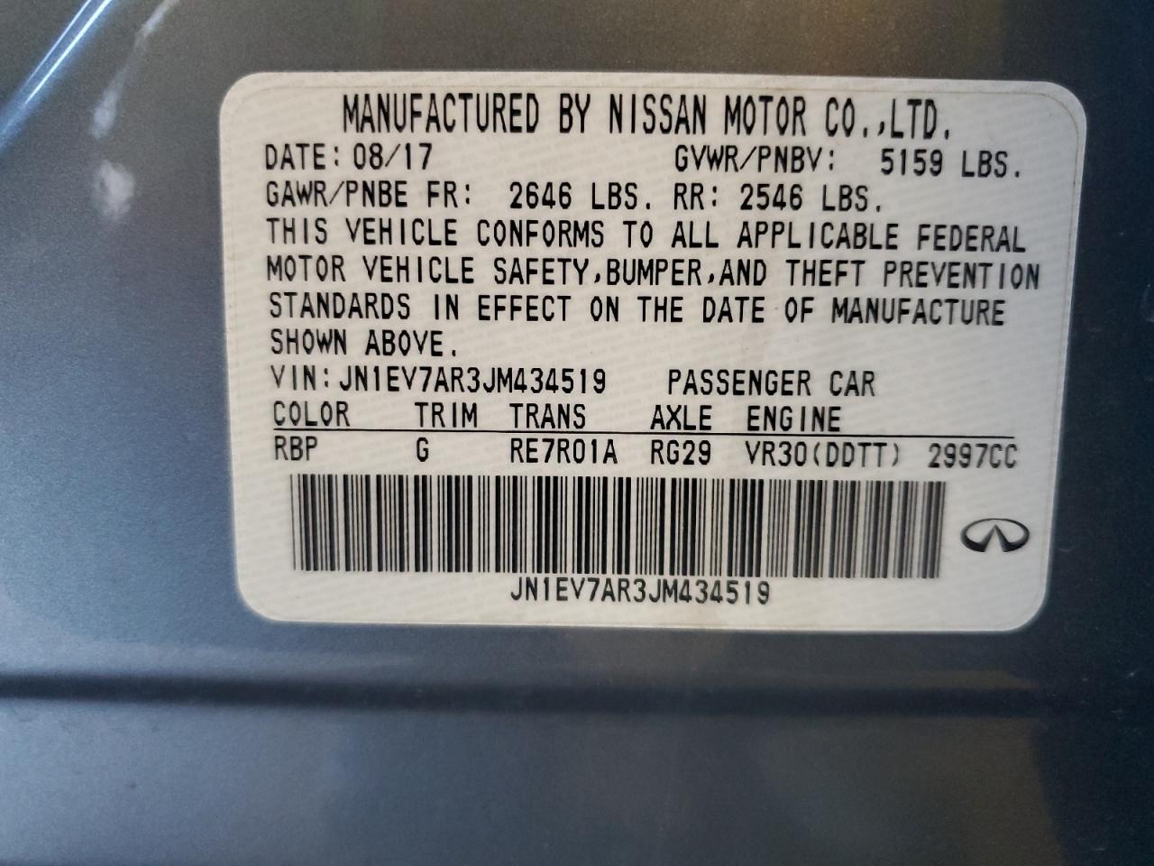 2018 INFINITI Q50