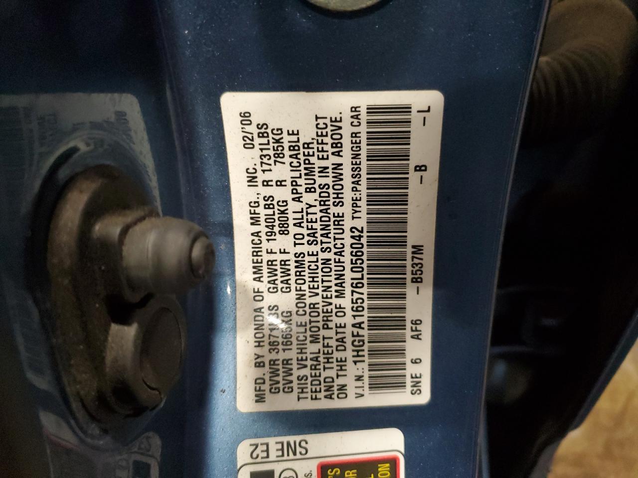 2006 HONDA CIVIC