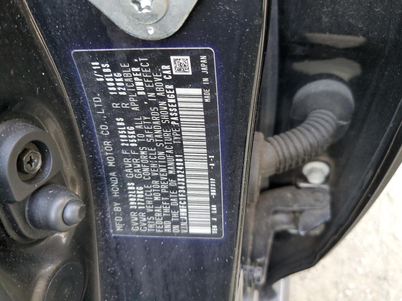 2018 HONDA CIVIC