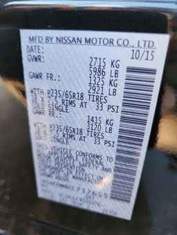 2015 NISSAN PATHFINDER