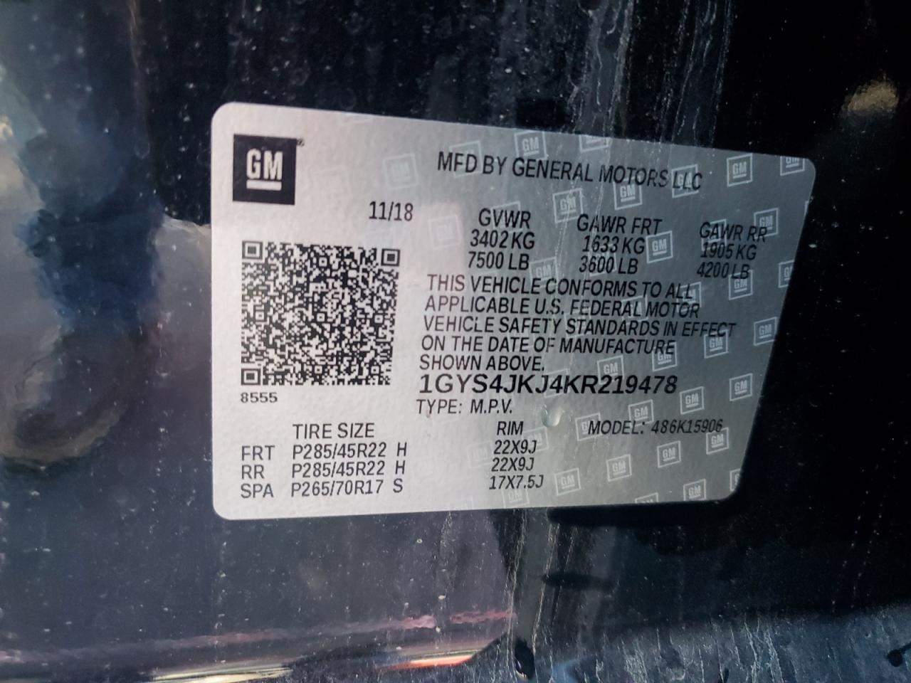 2019 CADILLAC ESCALADE