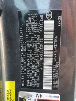 2011 TOYOTA CAMRY