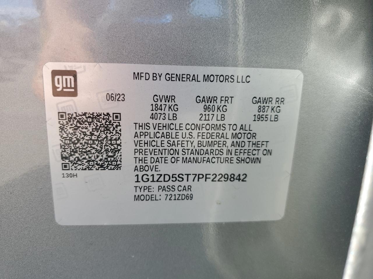 2023 CHEVROLET MALIBU