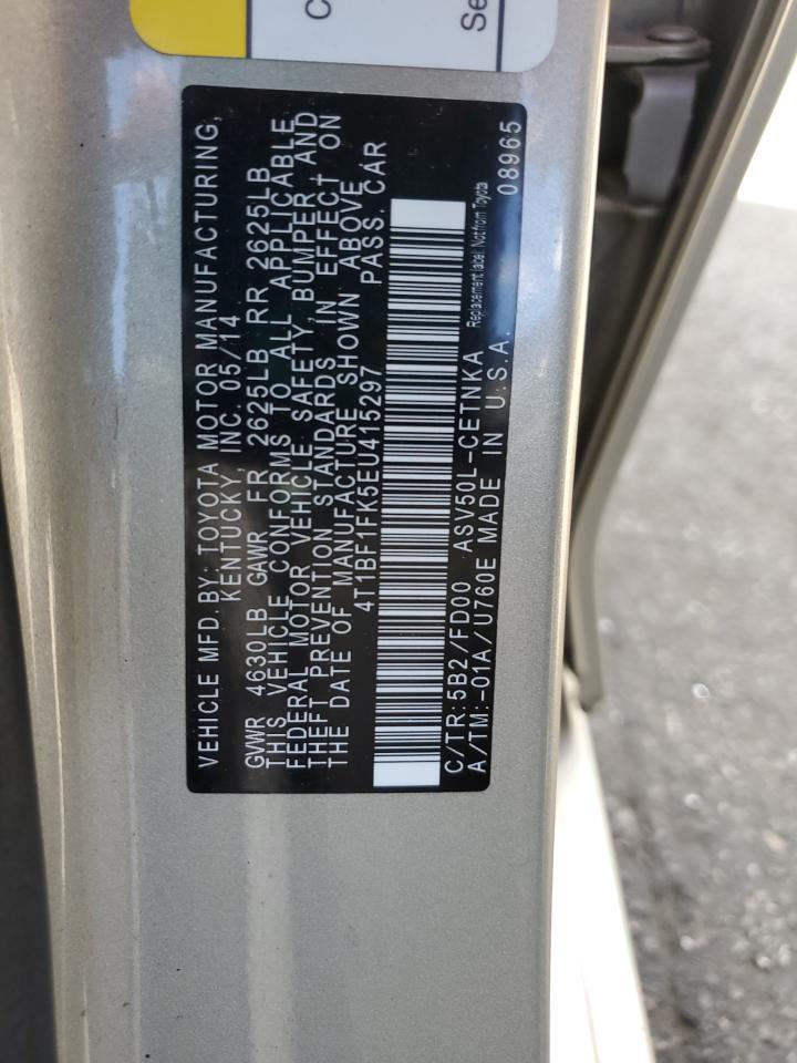 2014 TOYOTA CAMRY