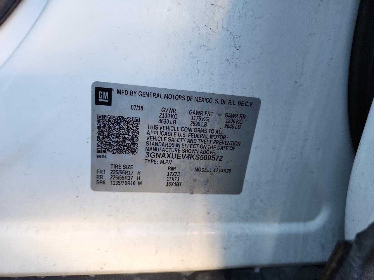 2019 CHEVROLET EQUINOX