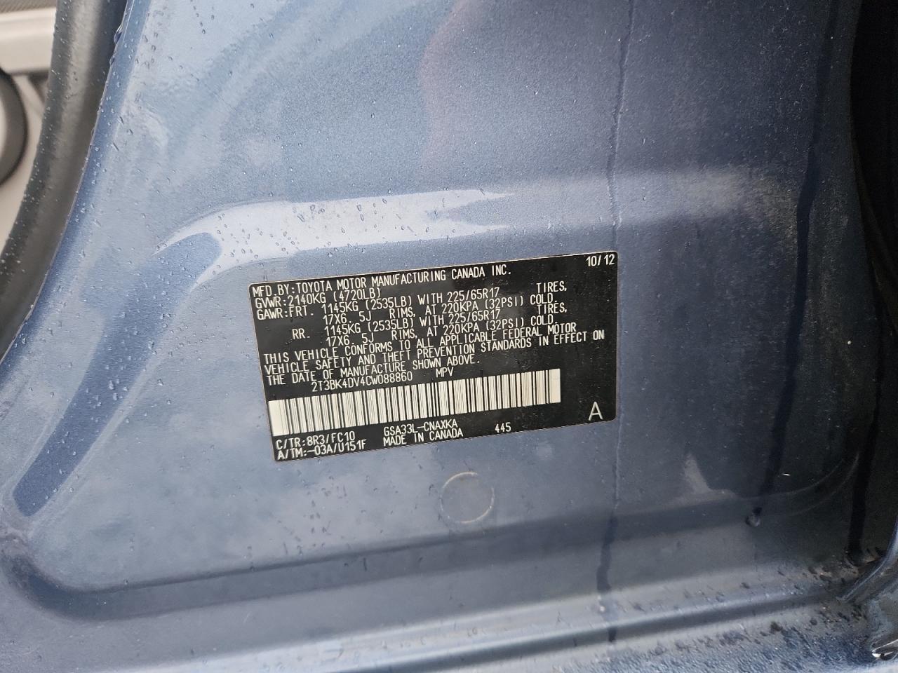 2012 TOYOTA RAV4