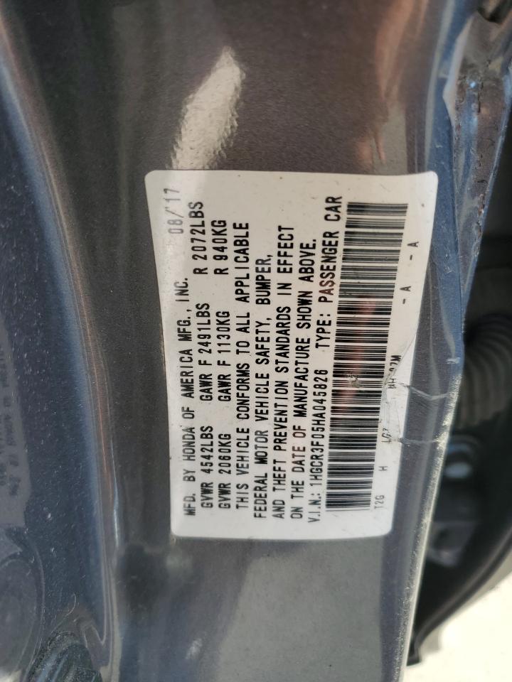 2017 HONDA ACCORD
