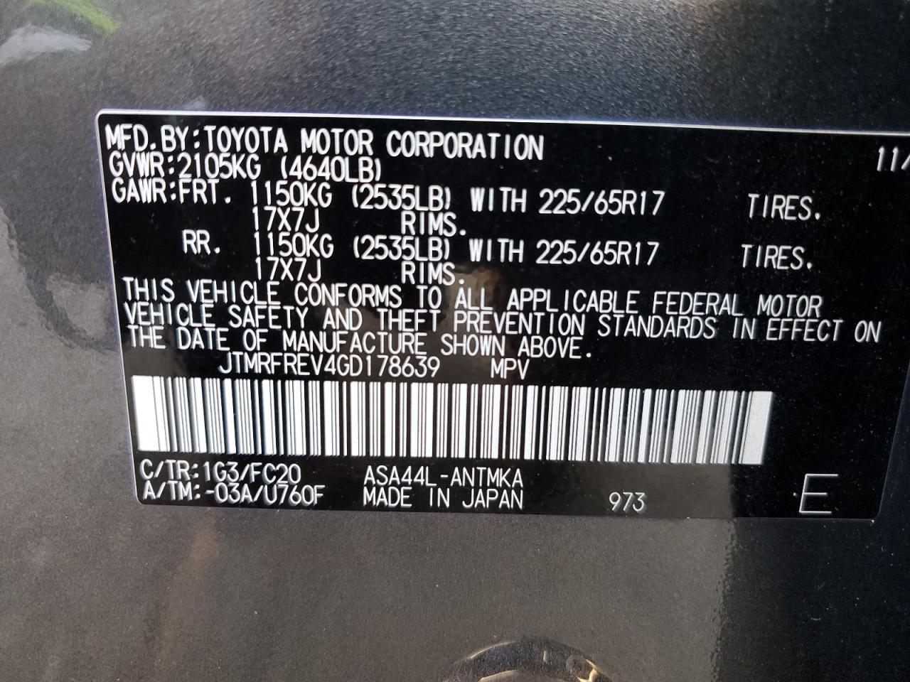 2016 TOYOTA RAV4