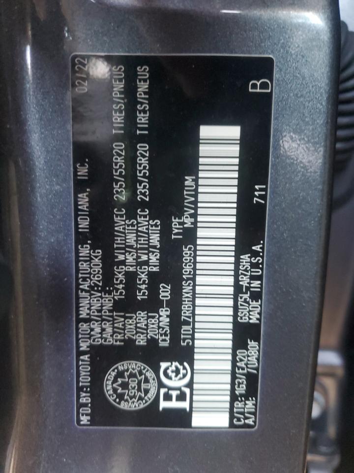 2022 TOYOTA HIGHLANDER