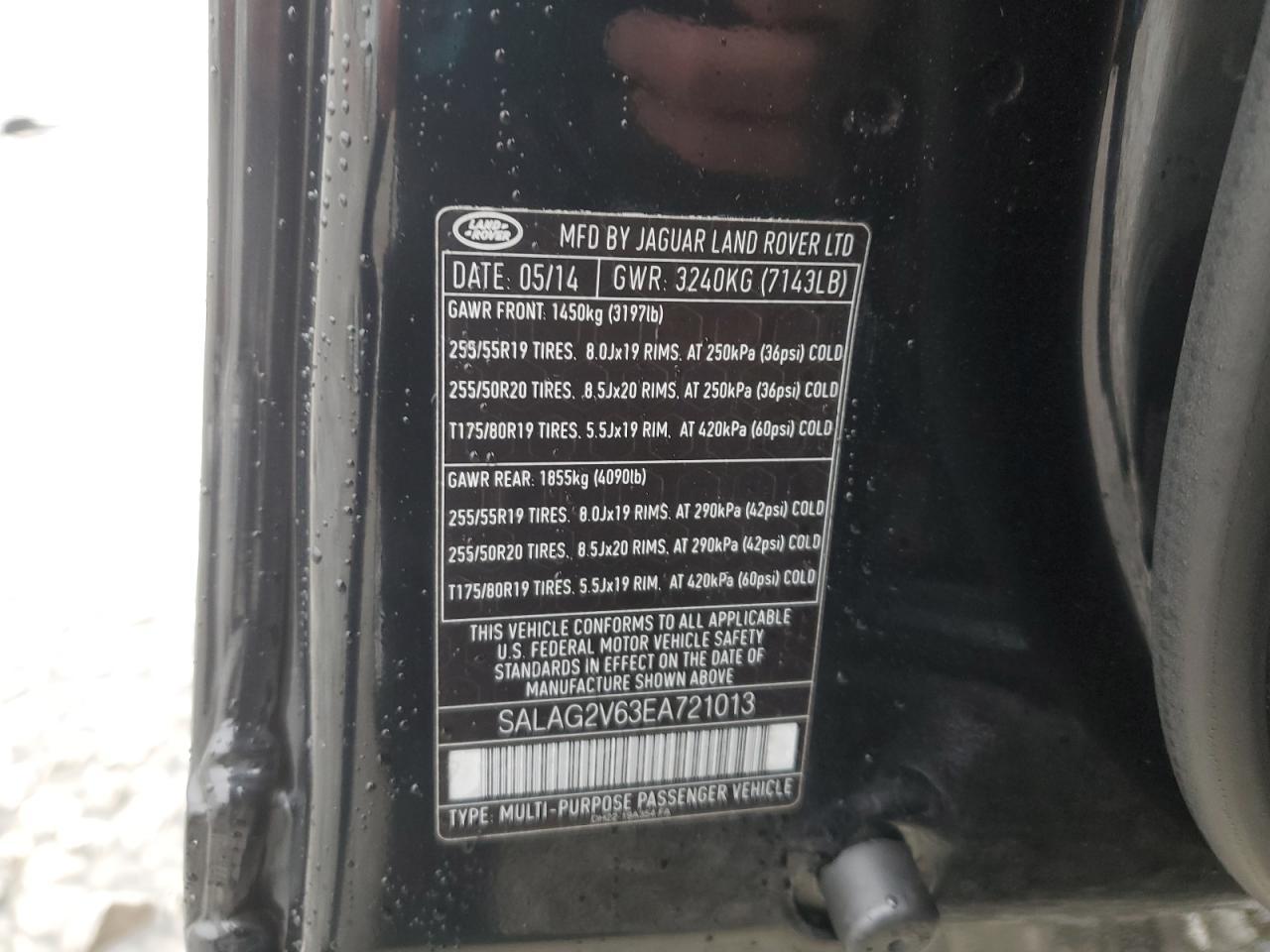 2014 LAND ROVER LR4