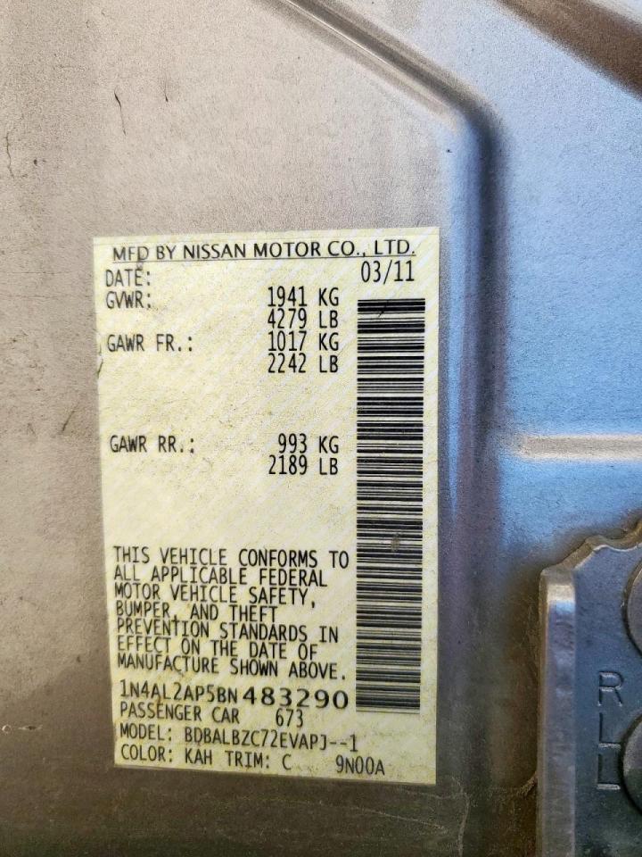 2011 NISSAN ALTIMA