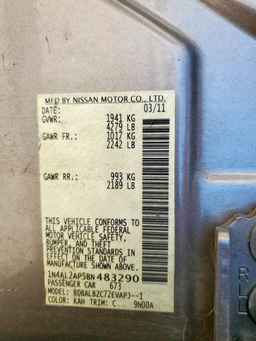 2011 NISSAN ALTIMA