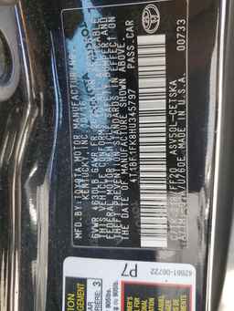 2017 TOYOTA CAMRY