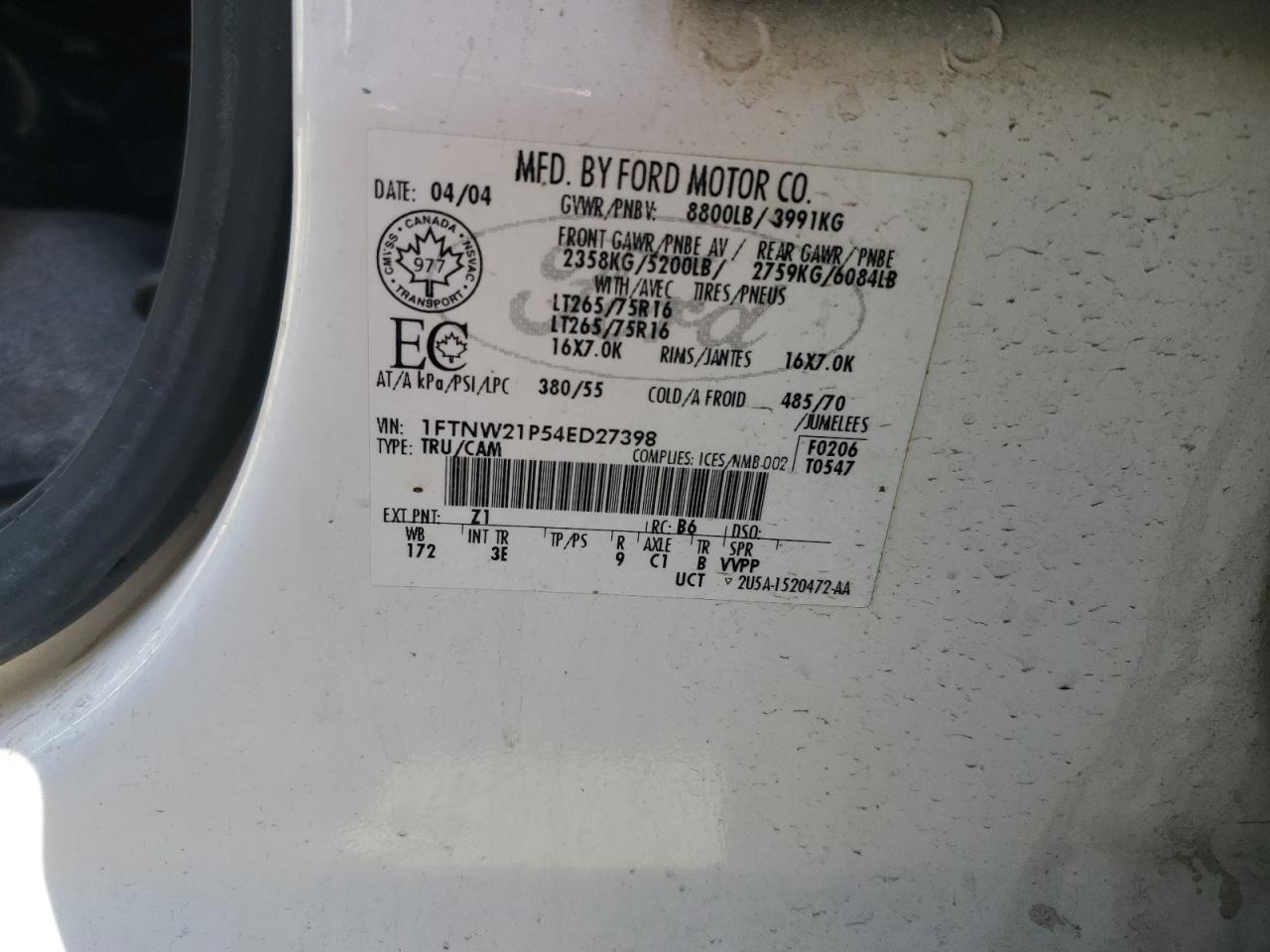 2004 FORD F-250