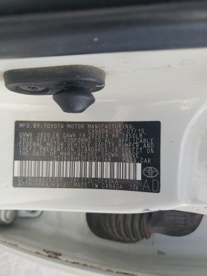 2015 TOYOTA COROLLA