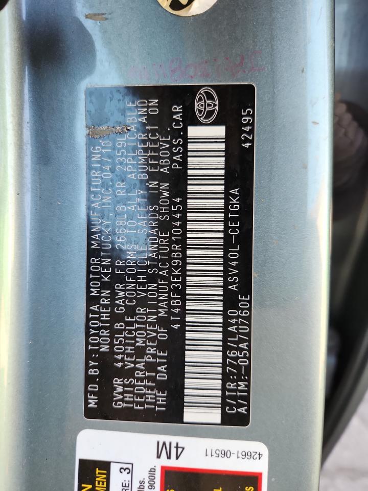 2011 TOYOTA CAMRY