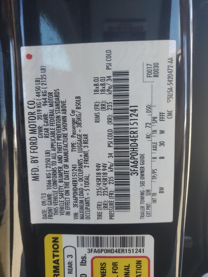 2014 FORD FUSION